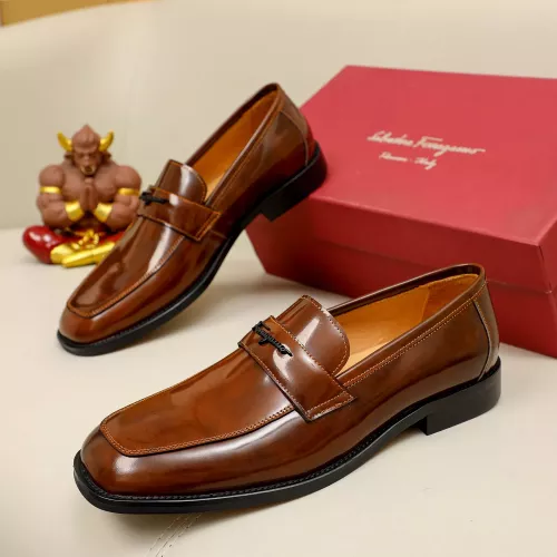 Wholesale Salvatore Ferragamo Leather Shoes For Men #1340011 $88.00 USD, Wholesale Quality Replica Salvatore Ferragamo Leather Shoes