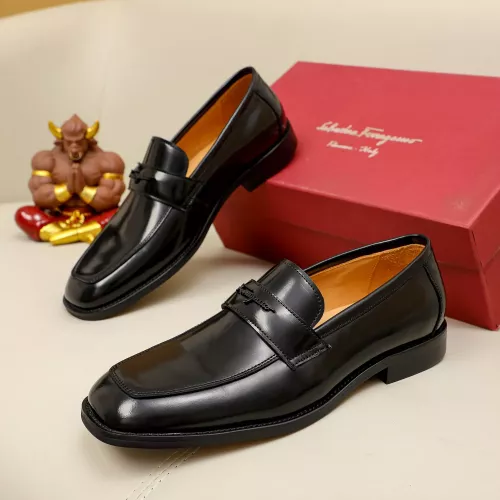 Wholesale Salvatore Ferragamo Leather Shoes For Men #1340013 $88.00 USD, Wholesale Quality Replica Salvatore Ferragamo Leather Shoes