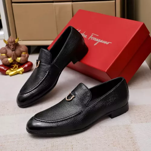 Wholesale Salvatore Ferragamo Leather Shoes For Men #1340039 $85.00 USD, Wholesale Quality Replica Salvatore Ferragamo Leather Shoes