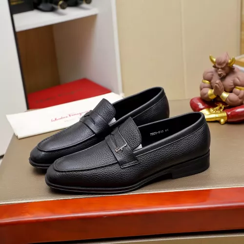Wholesale Salvatore Ferragamo Leather Shoes For Men #1340043 $85.00 USD, Wholesale Quality Replica Salvatore Ferragamo Leather Shoes