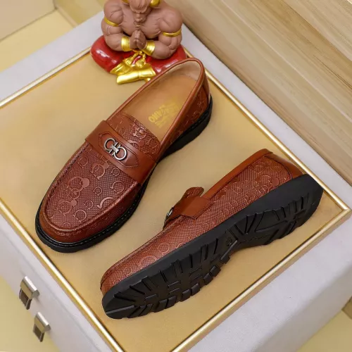 Wholesale Salvatore Ferragamo Leather Shoes For Men #1340050 $88.00 USD, Wholesale Quality Replica Salvatore Ferragamo Leather Shoes