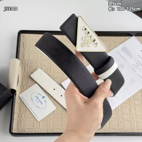 Wholesale Prada AAA Quality Belts In 3.5cm For Men #1340105 $56.00 USD, Wholesale Quality Replica Prada AAA Quality Belts