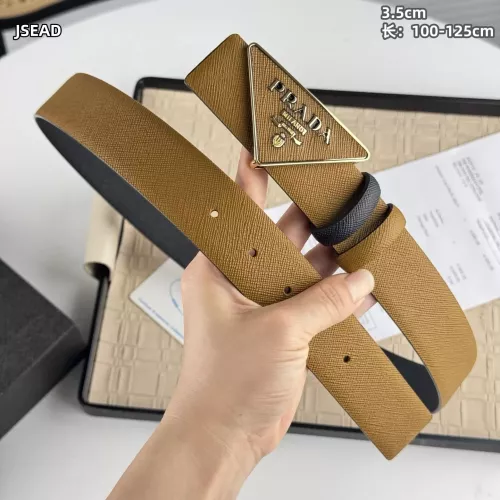 Wholesale Prada AAA Quality Belts In Gold For Men #1340119 $56.00 USD, Wholesale Quality Replica Prada AAA Quality Belts