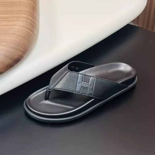Replica Hermes Slippers For Men #1340199 $82.00 USD for Wholesale