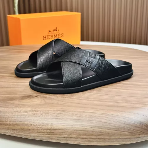 Wholesale Hermes Slippers For Men #1340204 $82.00 USD, Wholesale Quality Replica Hermes Slippers