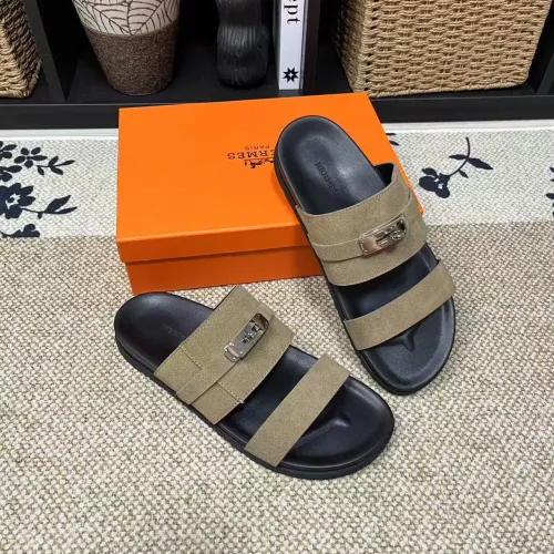 Wholesale Hermes Slippers For Men #1340329 $60.00 USD, Wholesale Quality Replica Hermes Slippers