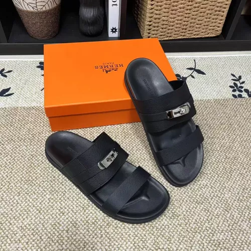 Wholesale Hermes Slippers For Men #1340336 $60.00 USD, Wholesale Quality Replica Hermes Slippers