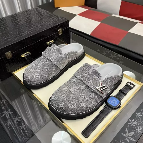 Wholesale Louis Vuitton Slippers For Men #1340395 $80.00 USD, Wholesale Quality Replica Louis Vuitton Slippers