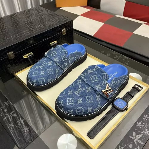 Wholesale Louis Vuitton Slippers For Men #1340396 $80.00 USD, Wholesale Quality Replica Louis Vuitton Slippers