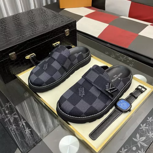 Wholesale Louis Vuitton Slippers For Men #1340397 $80.00 USD, Wholesale Quality Replica Louis Vuitton Slippers