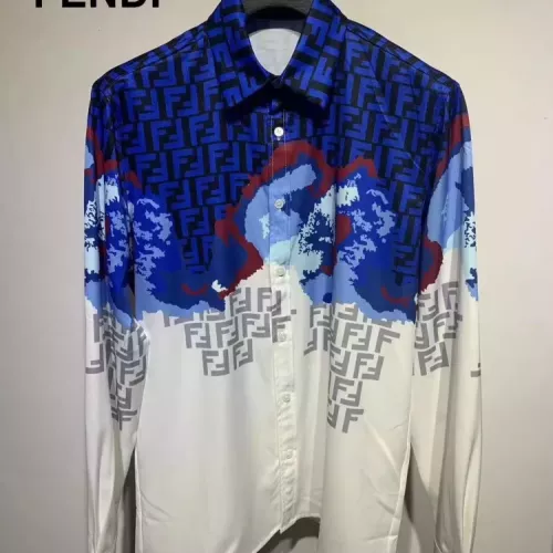 Wholesale Fendi Shirts Long Sleeved For Men #1340451 $41.00 USD, Wholesale Quality Replica Fendi Shirts