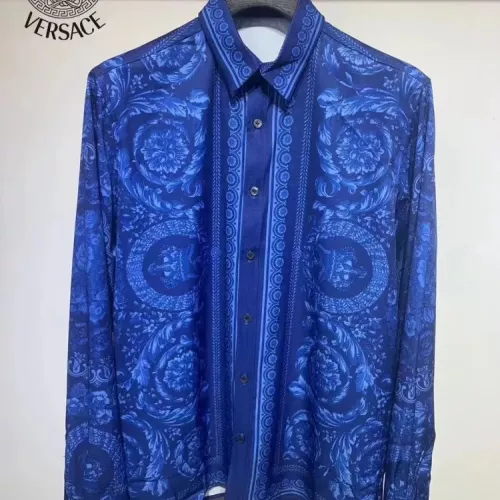 Wholesale Versace Shirts Long Sleeved For Men #1340456 $41.00 USD, Wholesale Quality Replica Versace Shirts