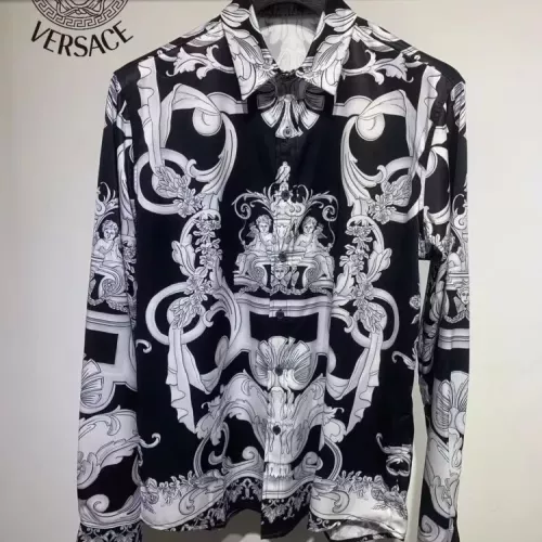 Wholesale Versace Shirts Long Sleeved For Men #1340460 $41.00 USD, Wholesale Quality Replica Versace Shirts