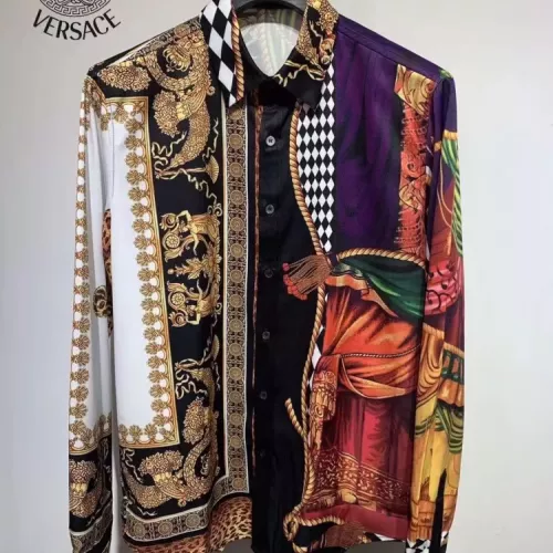 Wholesale Versace Shirts Long Sleeved For Men #1340463 $41.00 USD, Wholesale Quality Replica Versace Shirts