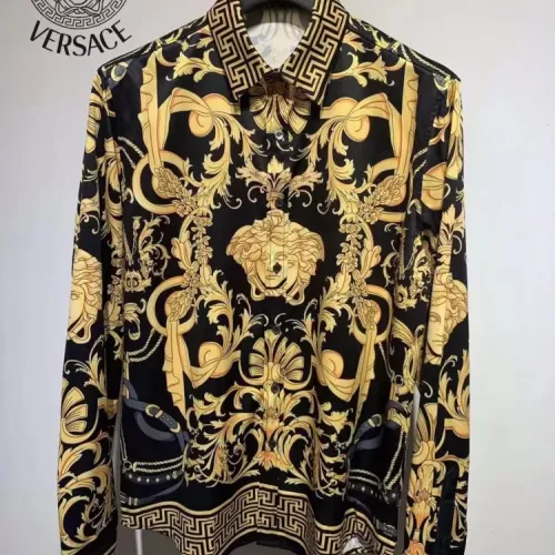 Wholesale Versace Shirts Long Sleeved For Men #1340467 $41.00 USD, Wholesale Quality Replica Versace Shirts