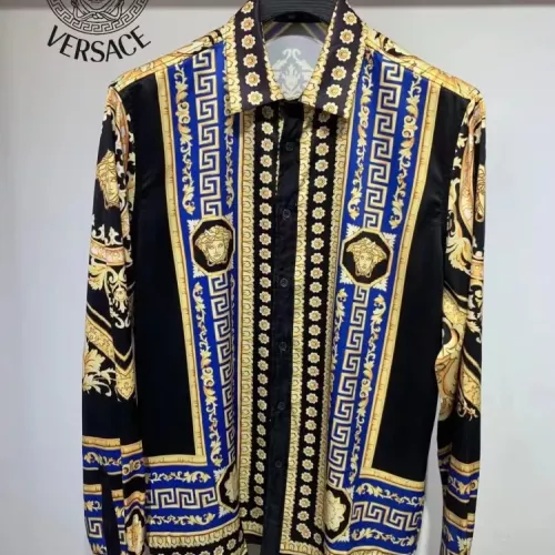 Wholesale Versace Shirts Long Sleeved For Men #1340473 $41.00 USD, Wholesale Quality Replica Versace Shirts