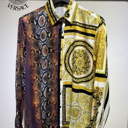 Wholesale Versace Shirts Long Sleeved For Men #1340483 $41.00 USD, Wholesale Quality Replica Versace Shirts