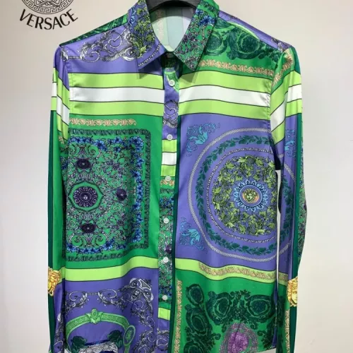 Wholesale Versace Shirts Long Sleeved For Men #1340484 $41.00 USD, Wholesale Quality Replica Versace Shirts