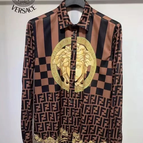 Wholesale Versace Shirts Long Sleeved For Men #1340490 $41.00 USD, Wholesale Quality Replica Versace Shirts
