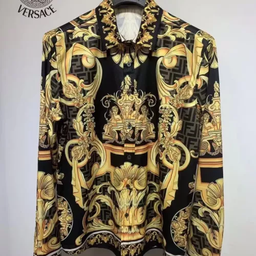 Wholesale Versace Shirts Long Sleeved For Men #1340493 $41.00 USD, Wholesale Quality Replica Versace Shirts