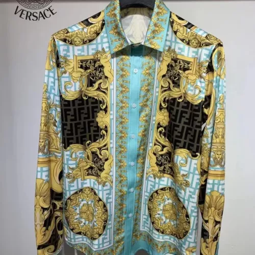 Wholesale Versace Shirts Long Sleeved For Men #1340494 $41.00 USD, Wholesale Quality Replica Versace Shirts