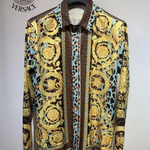 Wholesale Versace Shirts Long Sleeved For Men #1340495 $41.00 USD, Wholesale Quality Replica Versace Shirts