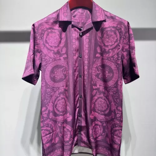 Wholesale Versace Shirts Short Sleeved For Men #1340500 $40.00 USD, Wholesale Quality Replica Versace Shirts