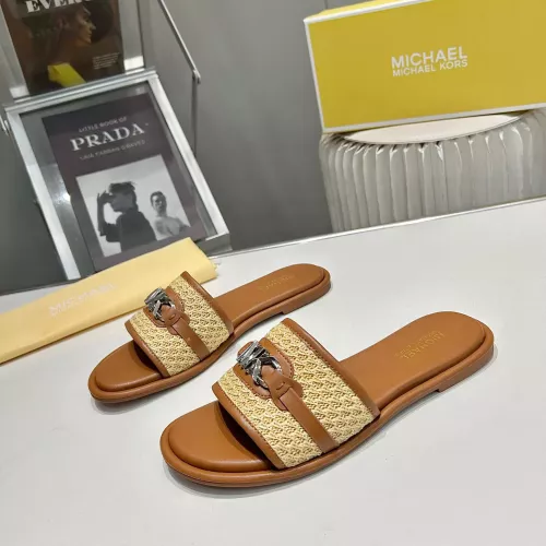 Replica Michael Kors Slippers For Women #1341003 $76.00 USD for Wholesale