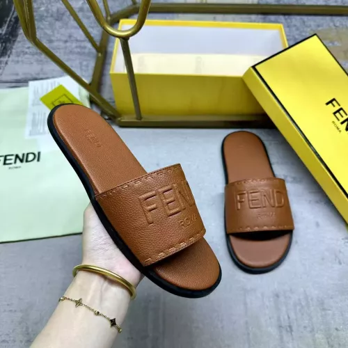 Replica Fendi Slippers For Women #1341055 $76.00 USD for Wholesale