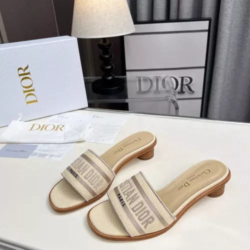 Wholesale Christian Dior Slippers For Women #1341074 $85.00 USD, Wholesale Quality Replica Christian Dior Slippers