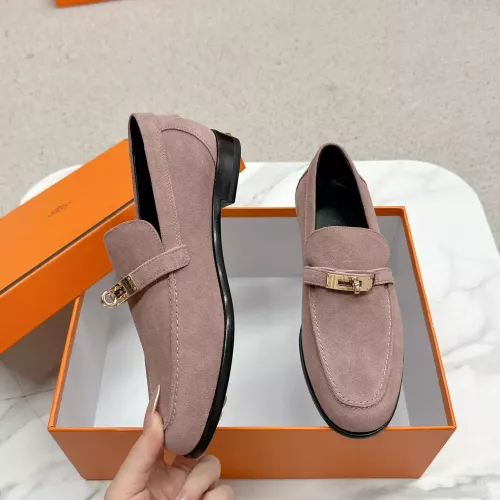 Wholesale Hermes Leather Shoes For Women #1341216 $125.00 USD, Wholesale Quality Replica Hermes Leather Shoes