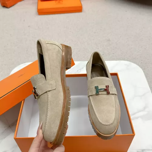 Wholesale Hermes Leather Shoes For Women #1341221 $125.00 USD, Wholesale Quality Replica Hermes Leather Shoes