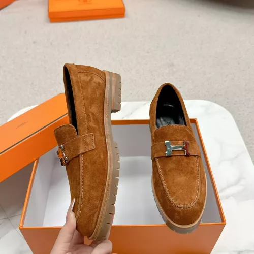 Wholesale Hermes Leather Shoes For Women #1341222 $125.00 USD, Wholesale Quality Replica Hermes Leather Shoes