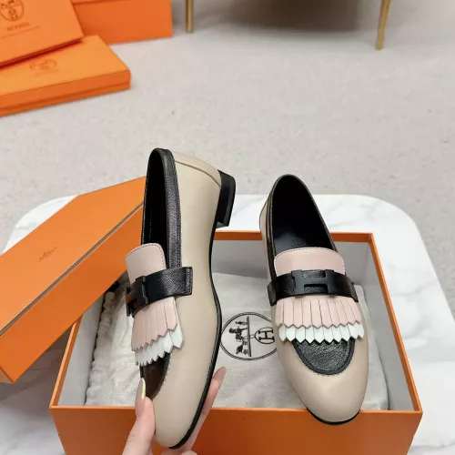 Wholesale Hermes Leather Shoes For Women #1341237 $125.00 USD, Wholesale Quality Replica Hermes Leather Shoes