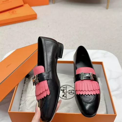 Wholesale Hermes Leather Shoes For Women #1341240 $125.00 USD, Wholesale Quality Replica Hermes Leather Shoes