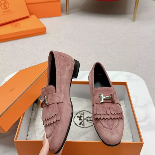 Wholesale Hermes Leather Shoes For Women #1341267 $125.00 USD, Wholesale Quality Replica Hermes Leather Shoes
