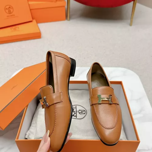 Wholesale Hermes Leather Shoes For Women #1341278 $125.00 USD, Wholesale Quality Replica Hermes Leather Shoes