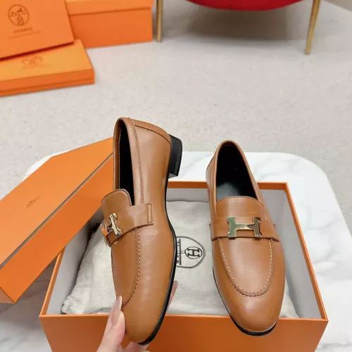 Wholesale Hermes Leather Shoes For Women #1341279 $125.00 USD, Wholesale Quality Replica Hermes Leather Shoes