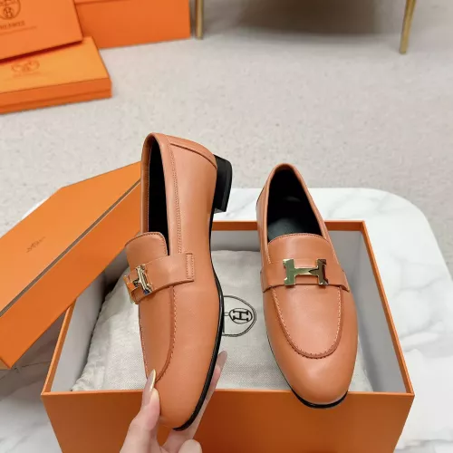 Wholesale Hermes Leather Shoes For Women #1341280 $125.00 USD, Wholesale Quality Replica Hermes Leather Shoes