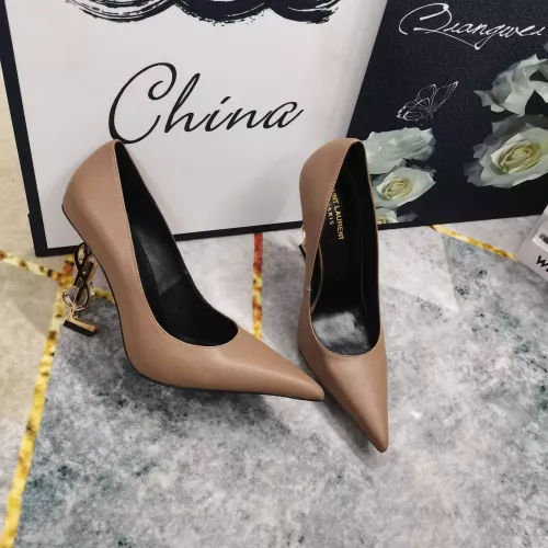 Wholesale Yves Saint Laurent YSL High-Heeled Shoes For Women #1341365 $122.00 USD, Wholesale Quality Replica Yves Saint Laurent YSL High-Heeled Shoes