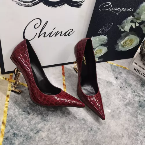 Wholesale Yves Saint Laurent YSL High-Heeled Shoes For Women #1341372 $122.00 USD, Wholesale Quality Replica Yves Saint Laurent YSL High-Heeled Shoes