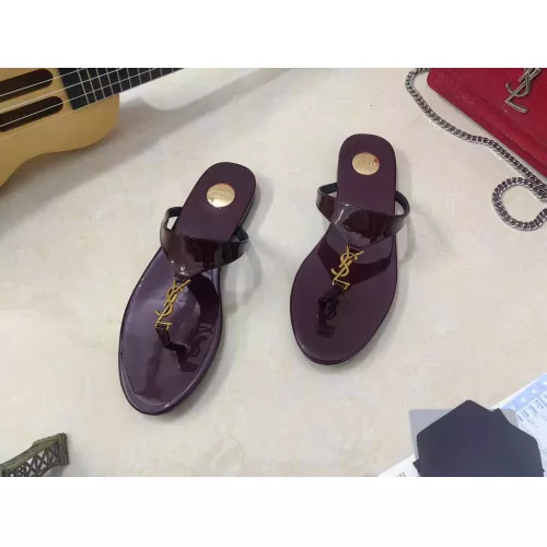 Wholesale Yves Saint Laurent YSL Slippers For Women #1341377 $92.00 USD, Wholesale Quality Replica Yves Saint Laurent YSL Slippers
