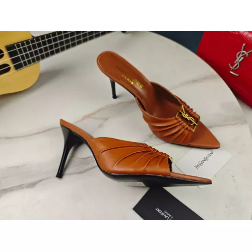 Wholesale Yves Saint Laurent YSL Slippers For Women #1341381 $98.00 USD, Wholesale Quality Replica Yves Saint Laurent YSL Slippers