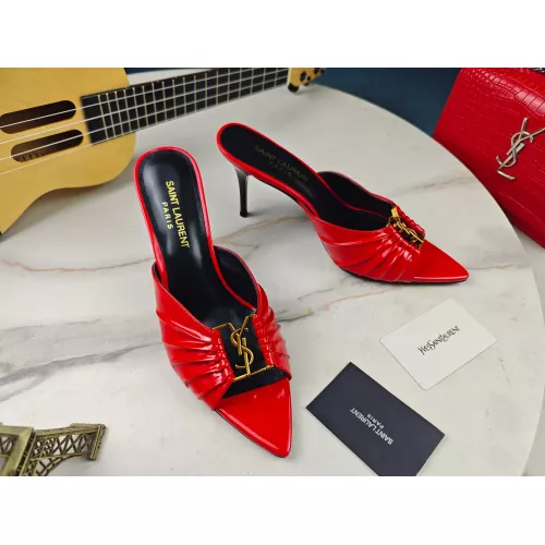 Wholesale Yves Saint Laurent YSL Slippers For Women #1341383 $98.00 USD, Wholesale Quality Replica Yves Saint Laurent YSL Slippers