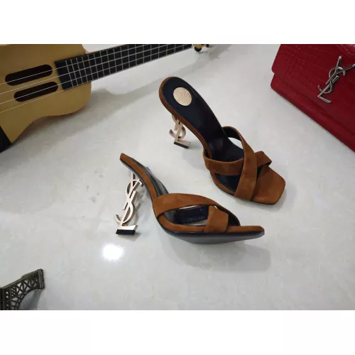 Wholesale Yves Saint Laurent YSL Slippers For Women #1341393 $100.00 USD, Wholesale Quality Replica Yves Saint Laurent YSL Slippers