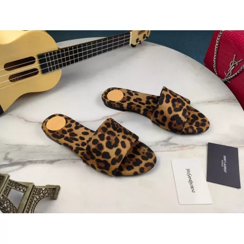 Wholesale Yves Saint Laurent YSL Slippers For Women #1341419 $85.00 USD, Wholesale Quality Replica Yves Saint Laurent YSL Slippers