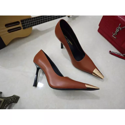 Wholesale Yves Saint Laurent YSL High-Heeled Shoes For Women #1341473 $102.00 USD, Wholesale Quality Replica Yves Saint Laurent YSL High-Heeled Shoes