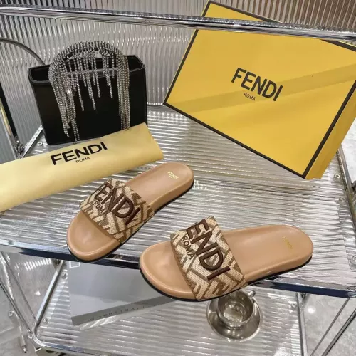 Wholesale Fendi Slippers For Women #1341581 $80.00 USD, Wholesale Quality Replica Fendi Slippers
