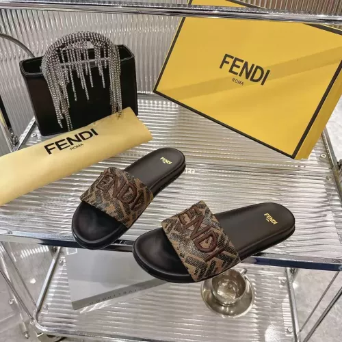 Wholesale Fendi Slippers For Women #1341582 $80.00 USD, Wholesale Quality Replica Fendi Slippers