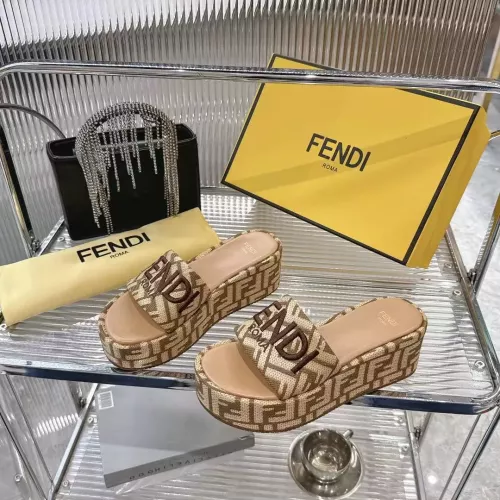 Wholesale Fendi Slippers For Women #1341586 $85.00 USD, Wholesale Quality Replica Fendi Slippers